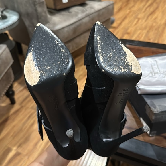 EUC Giuseppe Zanotti Emy suede for platform buckle booties 39.5 - Picture 5 of 5